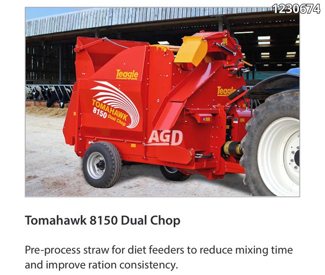 New 2024 Teagle TOMAHAWK 8150 DUAL CHOP Bale Processor AgDealer