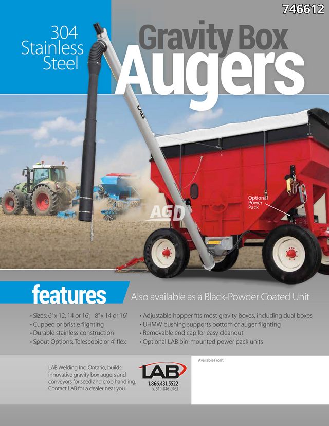 New LAB Welding 304 STAINLESS STEEL Transfer Auger AgDealer