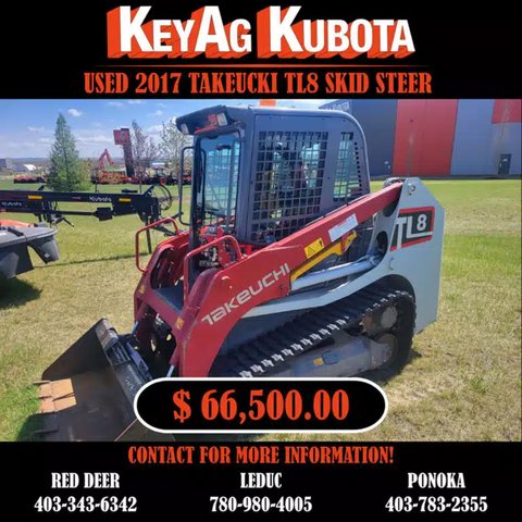 Main image for Used 2017 Takeuchi TL8 Skid Steer Skid Steer