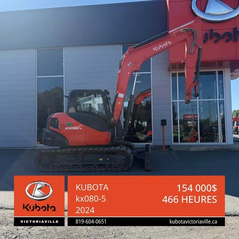 Main image for Used 2024 Kubota KX080-5 Excavator