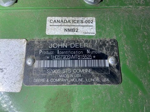 Main image for Used 2021 John Deere S790 Combine