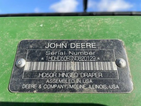 Main image for Used 2022 John Deere HD50R Header - Draper