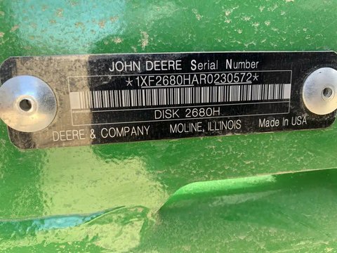 Main image for Used 2024 John Deere 2680H Disc
