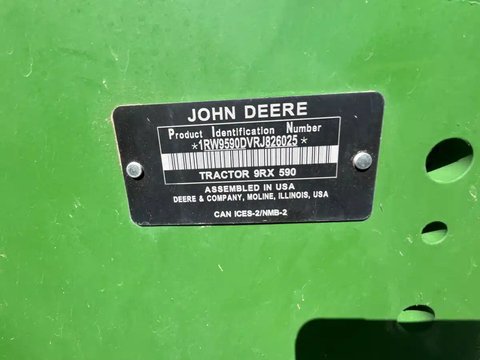 Main image for Used 2024 John Deere 9RX 590 Tractor