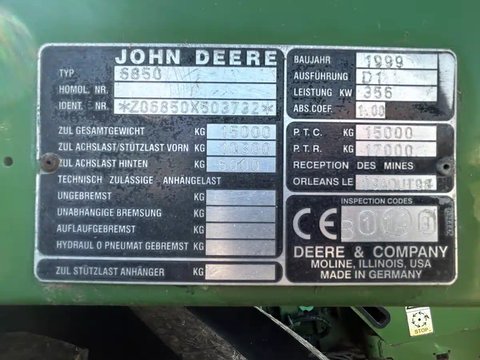 Main image for Used 1999 John Deere 6850 Forage Harvester