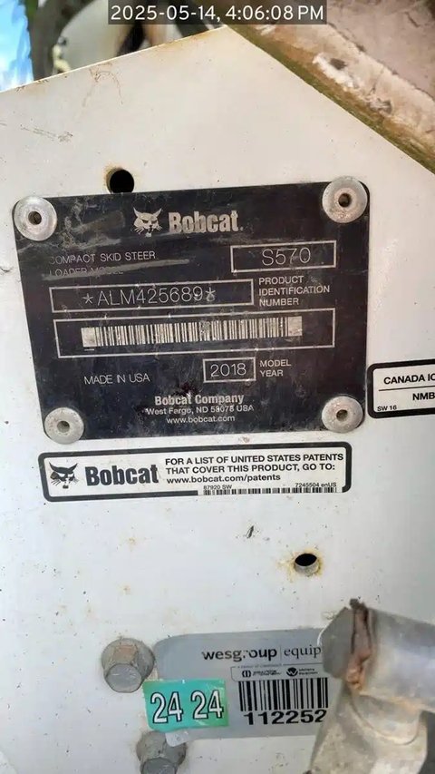 Main image for Used 2018 Bobcat S570 Skid Steer