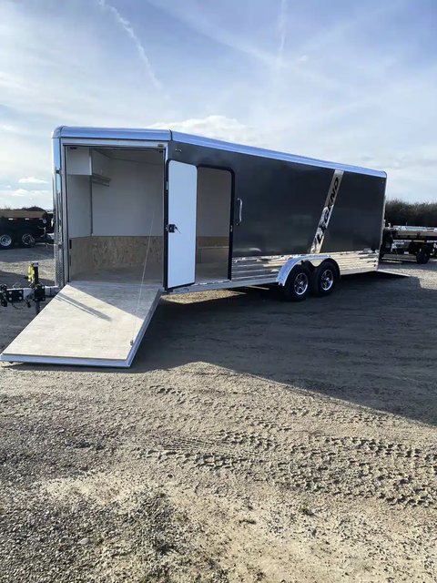 Main image for 2026 Legend 8 Wide Aluminum Deluxe V-Nose Trailer - Snowmobile