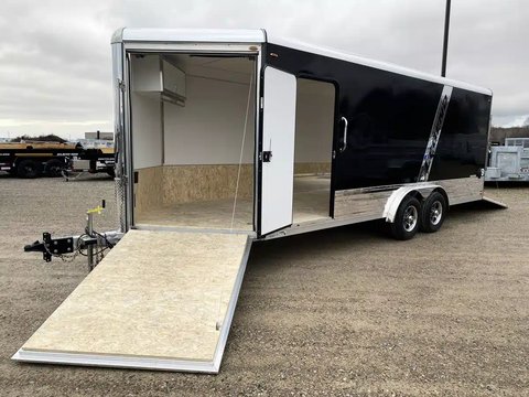 Main image for 2026 Legend 8 Wide Aluminum Deluxe V-Nose Trailer - Snowmobile