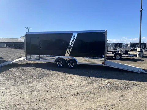 Main image for 2026 Legend 8 Wide Aluminum Deluxe V-Nose Trailer - Snowmobile