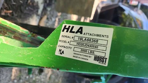 Main image for Used 2019 Horst Welding HD20JD440540 Attachment
