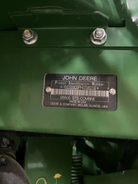Main image for Used 2017 John Deere S680 Combine