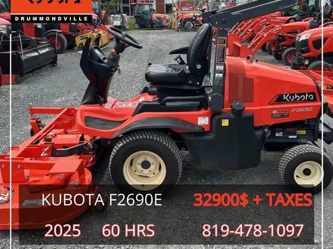 Main image for Used 2025 Kubota F2690e Mower - Front Deck
