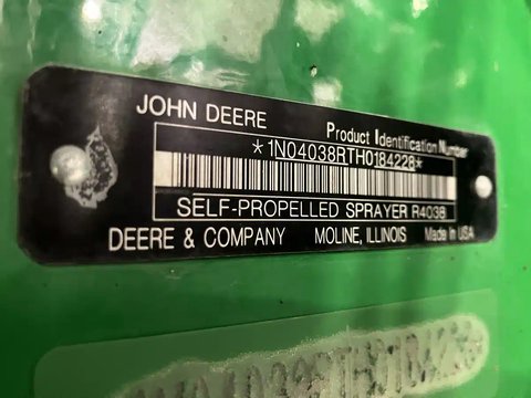 Main image for Used 2018 John Deere R4038 Sprayer - Self Propelled