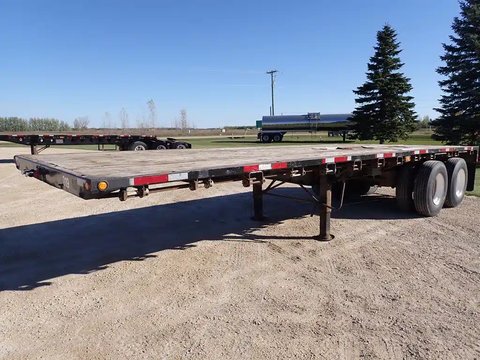 Main image for Used 1995 Doepker 28FT Super-B Flat Pup Trailer - Flat Deck
