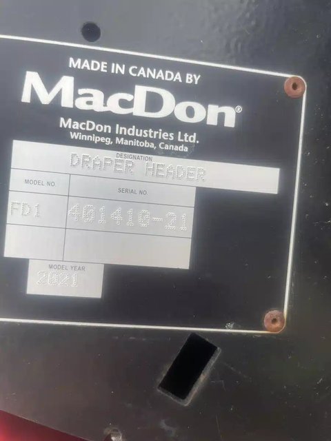 Main image for Used 2021 MacDon FD140 Header - Flex Draper