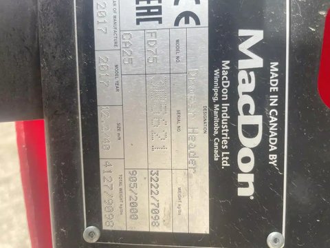 Main image for Used 2017 MacDon FD75 Header - Flex Draper