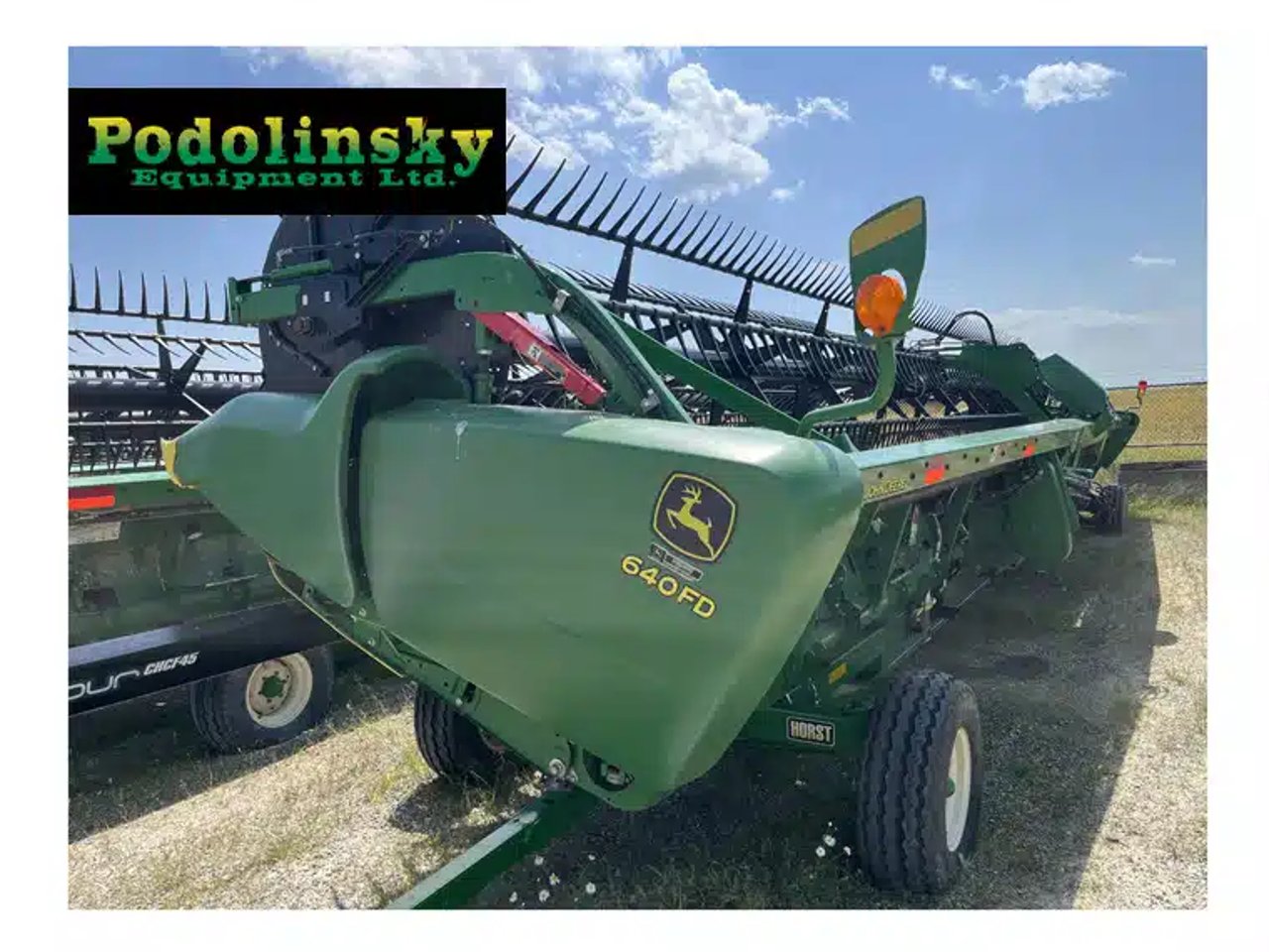 2018 John Deere 640FD Nez - Toile/Tapis