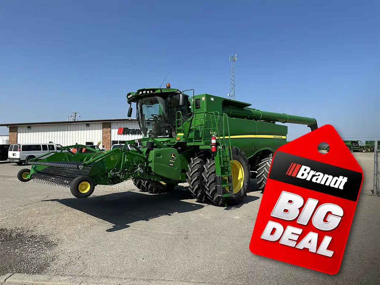 2017 John Deere S680 Batteuse