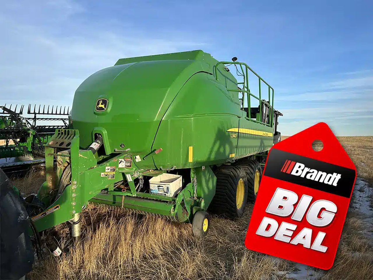2015 John Deere L340 Presse à Balle Carrée/Large