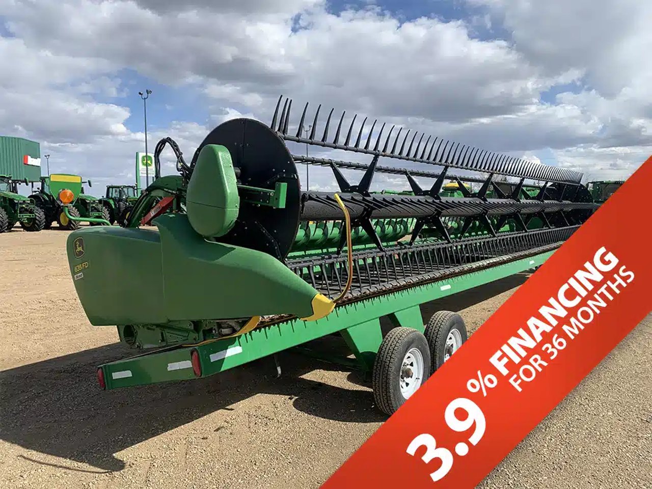 2017 John Deere 635FD Nez - Toile/Tapis