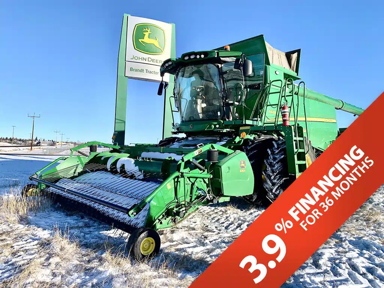 2021 John Deere T670 Batteuse