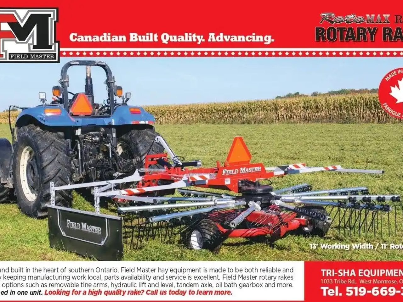 Field Master ROTOMAX R156 râteau