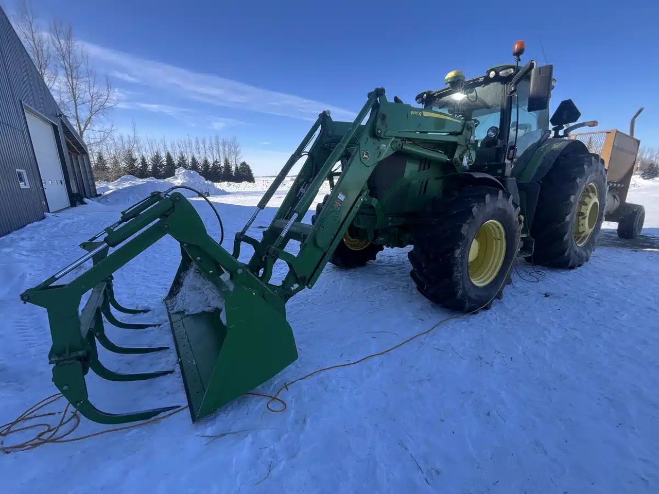 2018 John Deere 6215R Tracteur