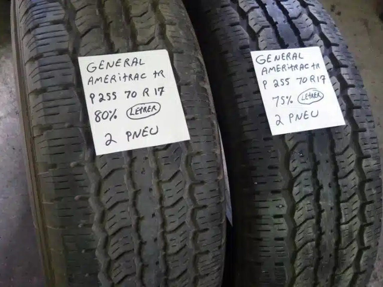 255-70R17 Pneus