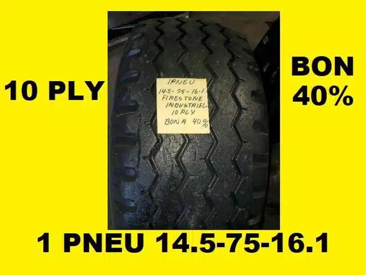 Firestone 14.5-75-16.1 Pneus