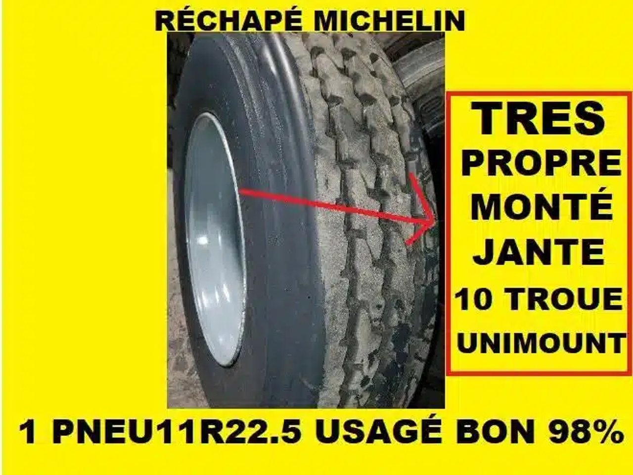Michelin 11R22.5 Pneus et roues