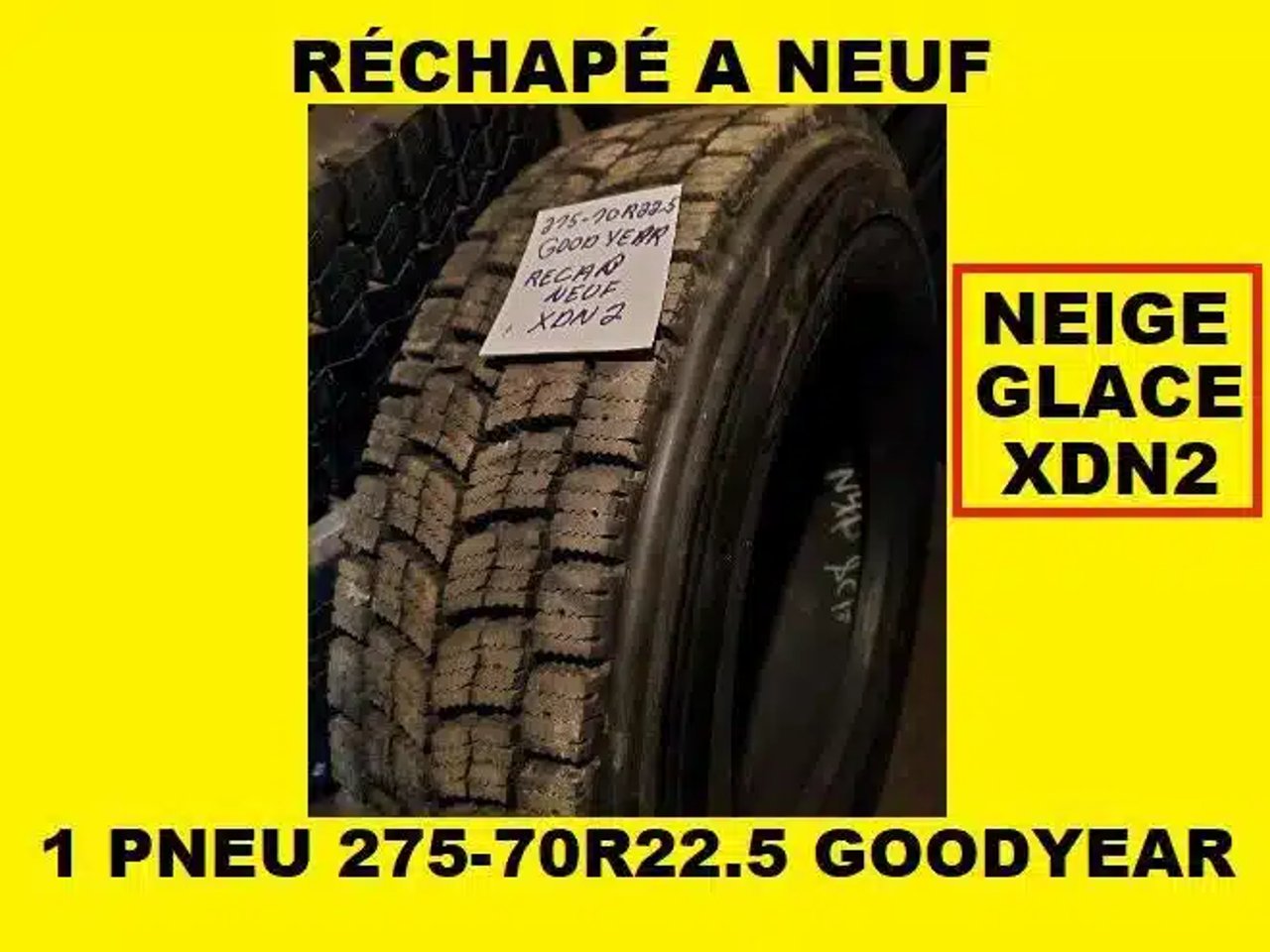 Goodyear PNEU 275-70R22.5 GOODYEAR RECHAPE A NEUF TRACTION Pneus