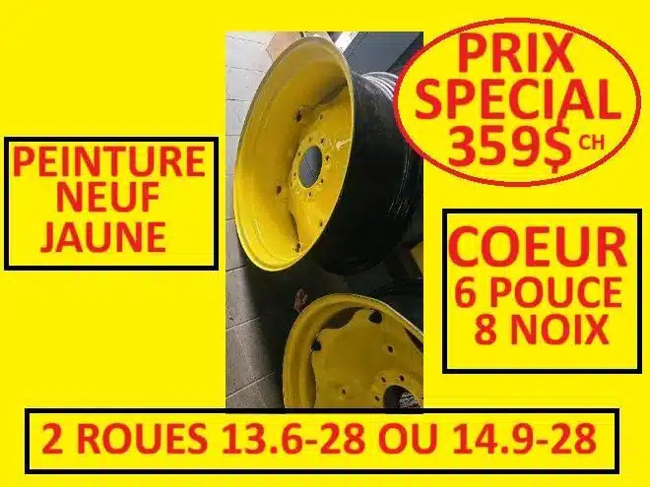 13.6-28 Pneus et roues