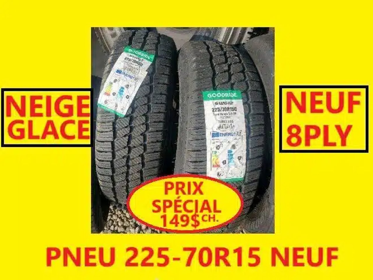 225-70R15 Pneus