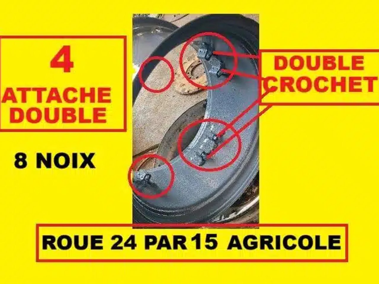 16.9-24 Pneus et roues