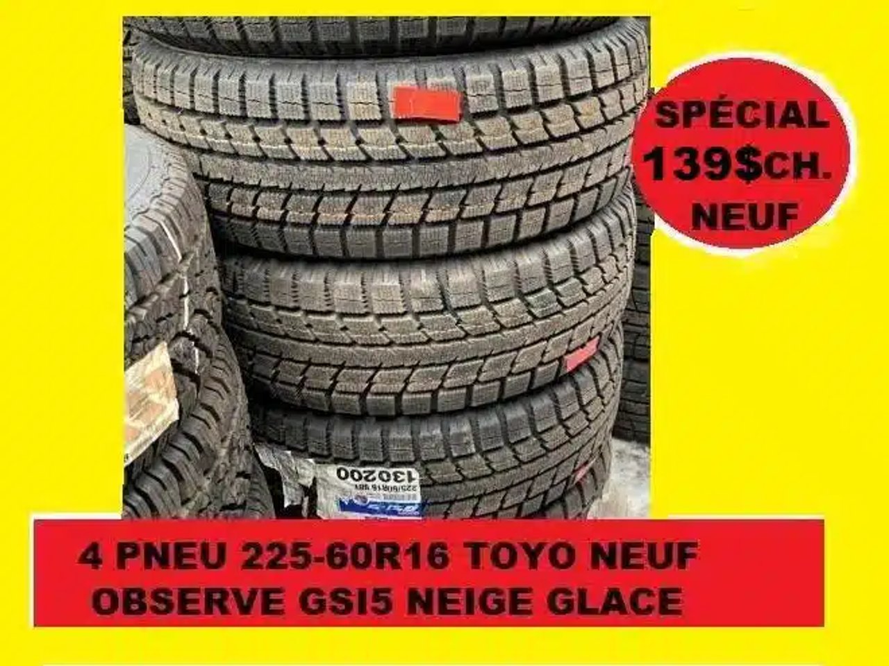 Toyo 225-60R16 Pneus
