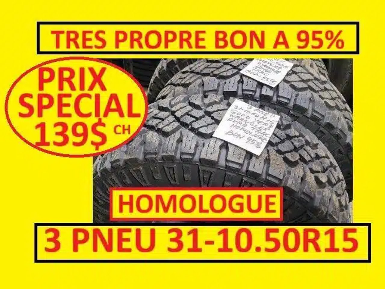 Goodyear 31-10.50R15 Pneus