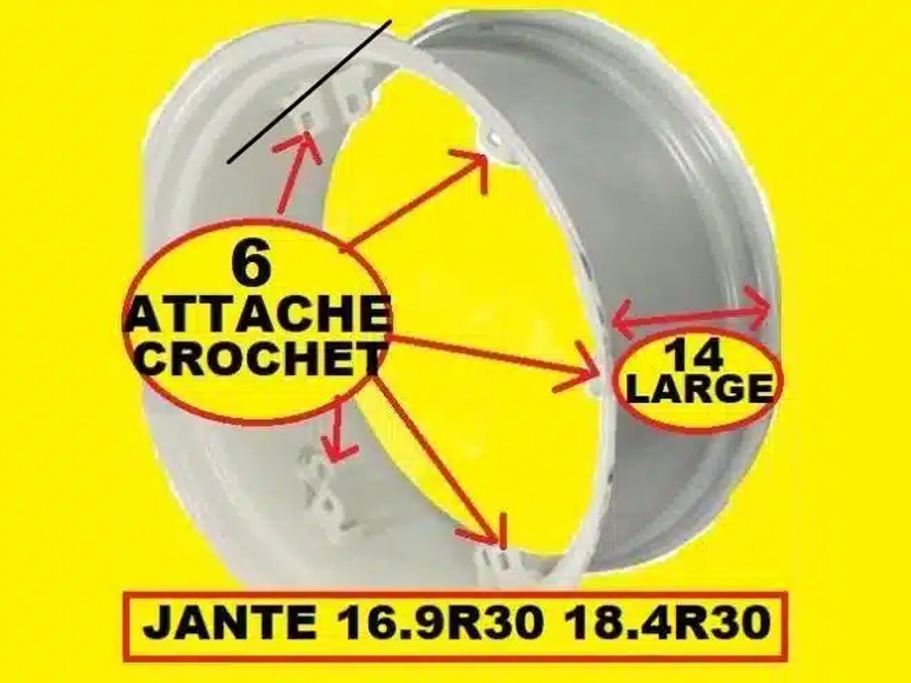 16.9R30 Pneus et roues