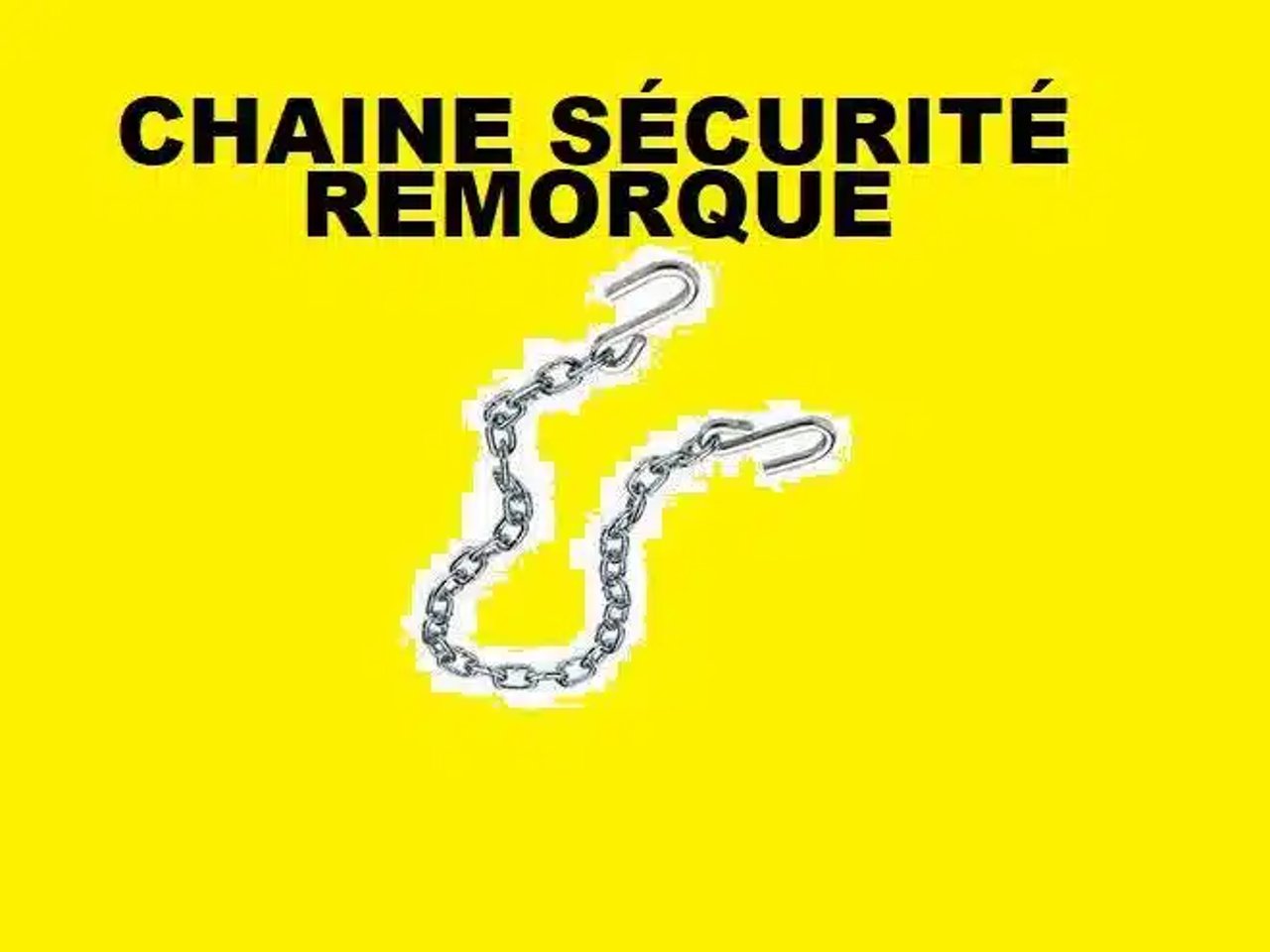 CHAINE DE SÉCURITÉ POUR REMORQUE 2 CROCHETS divers