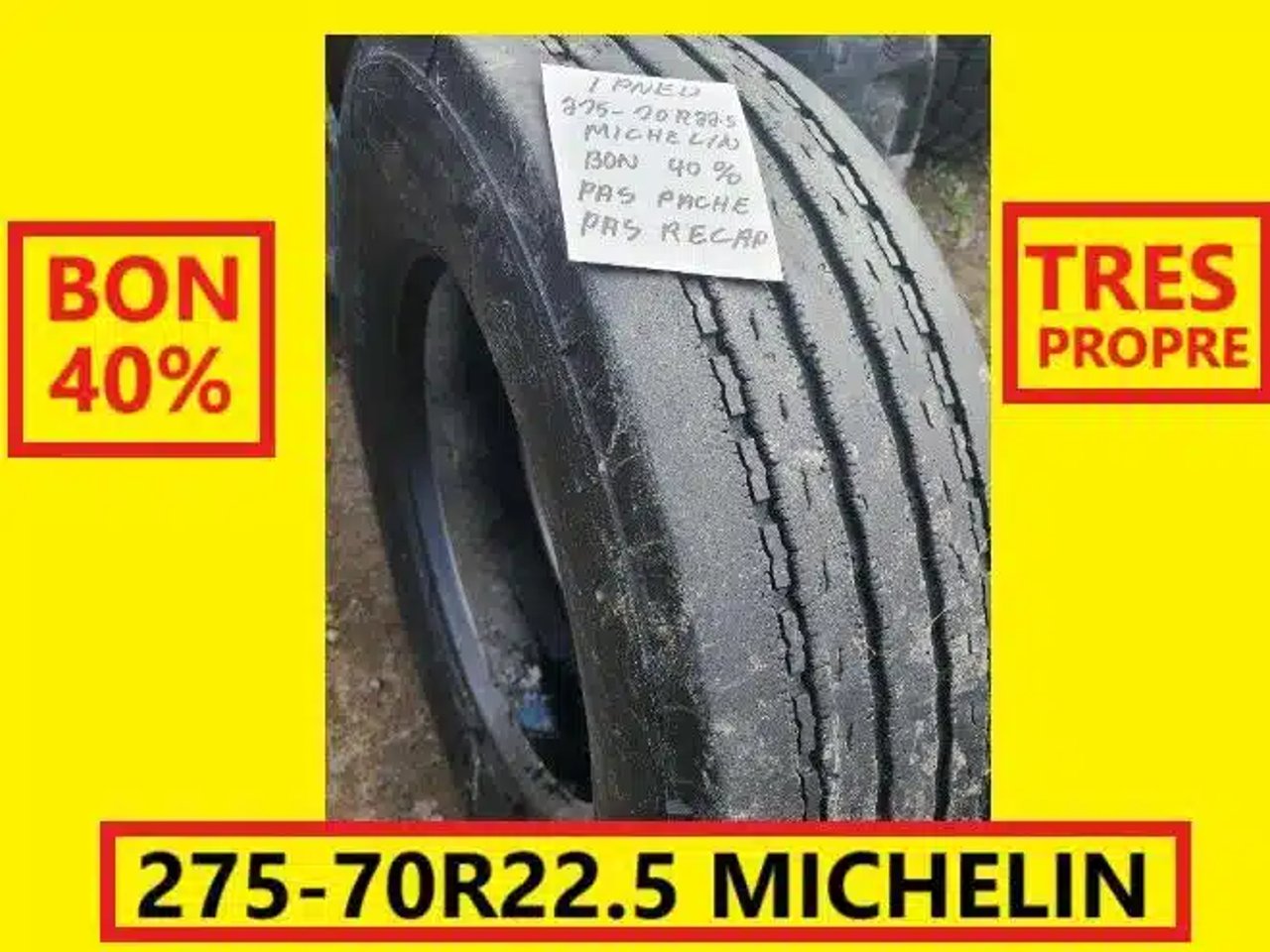 Michelin PNEU 275-70R22.5 MICHELIN PAS RECHAPE Pneus