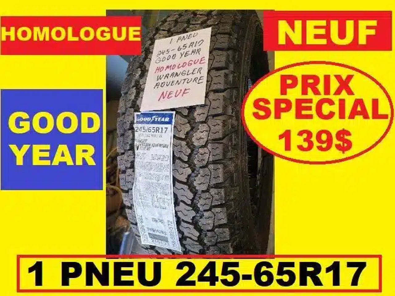 Goodyear 245-65R17 Pneus