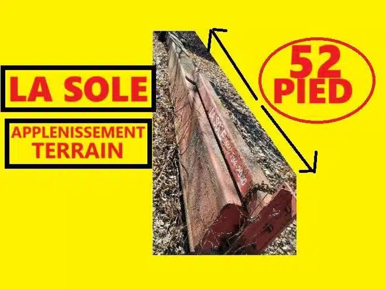 1st Products LA SOLE APPLENISSEMENT DES TERRAIN 52 PIED divers
