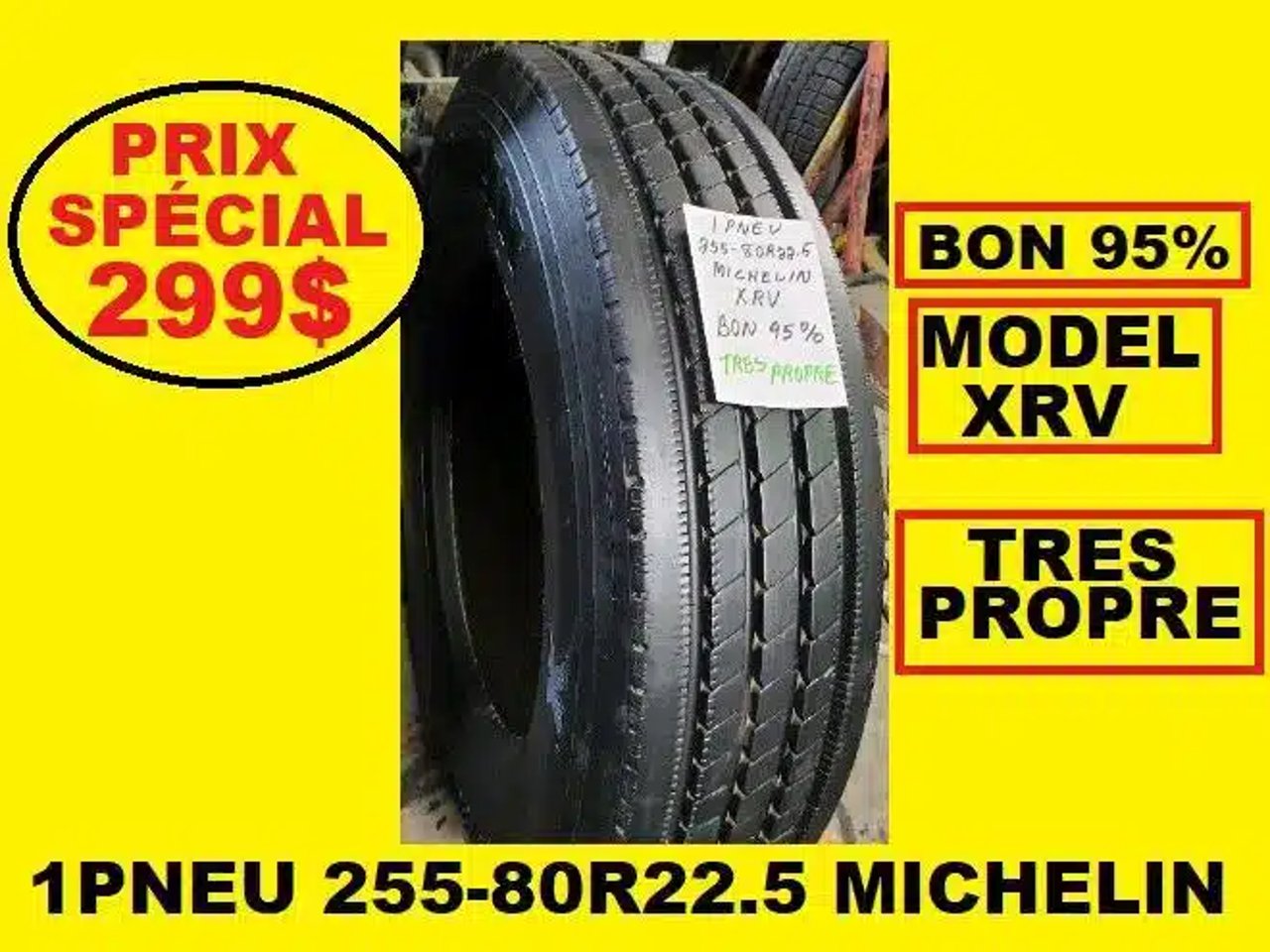 Michelin 255-80R22.5 Pneus