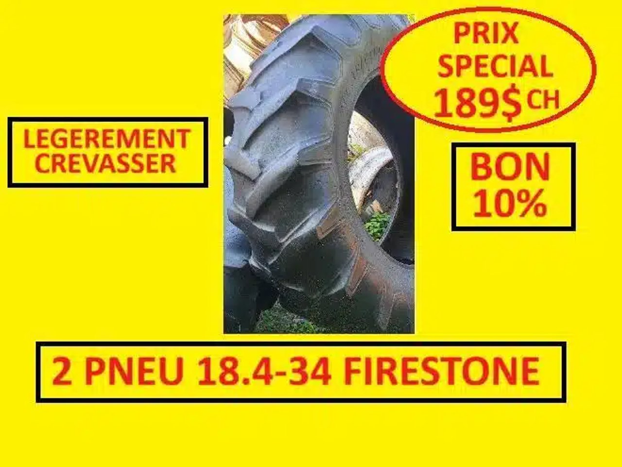 Firestone 18.4-34 Pneus
