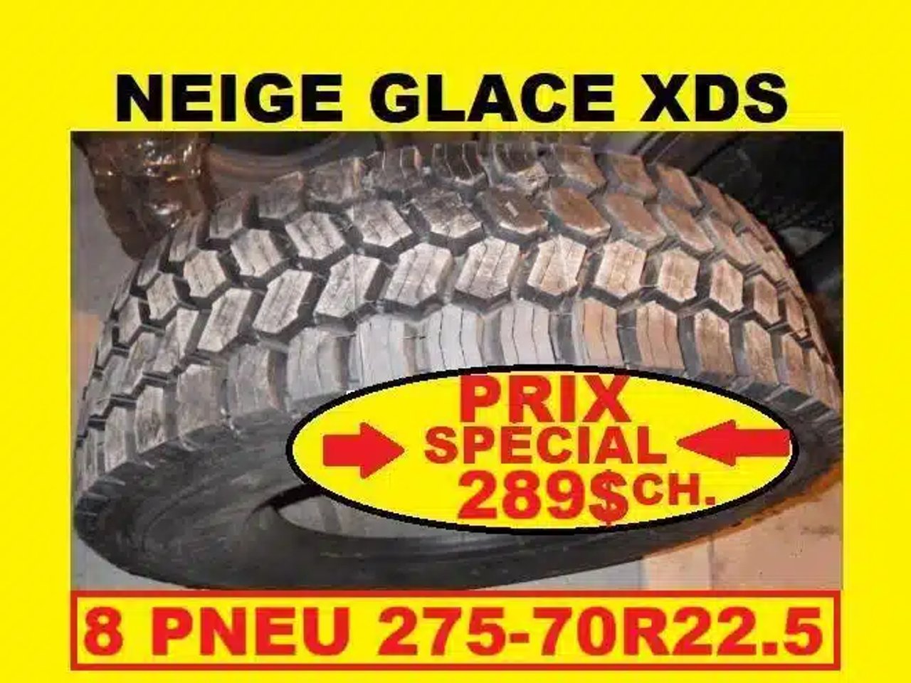 PNEU 275-70R22.5 RECHAPE NEUF XDS Pneus