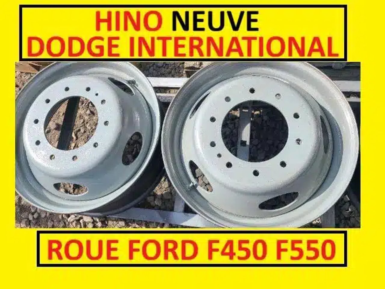 ROUE 19.5 POUR PNEU 225-70R19.5 FORD DODGE INTERNATIONAL Pneus et roues