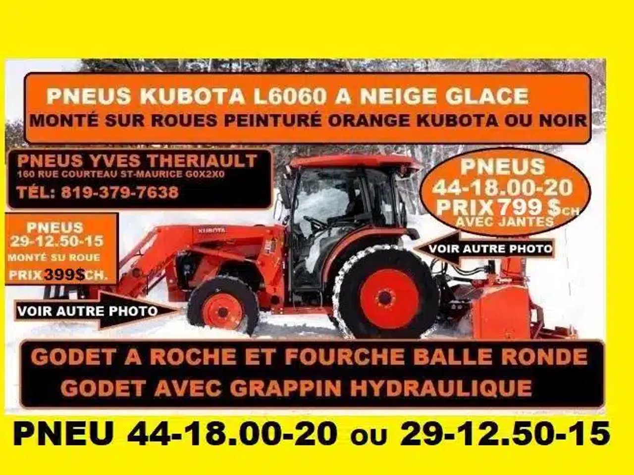44-18.00-20 Pneus et roues