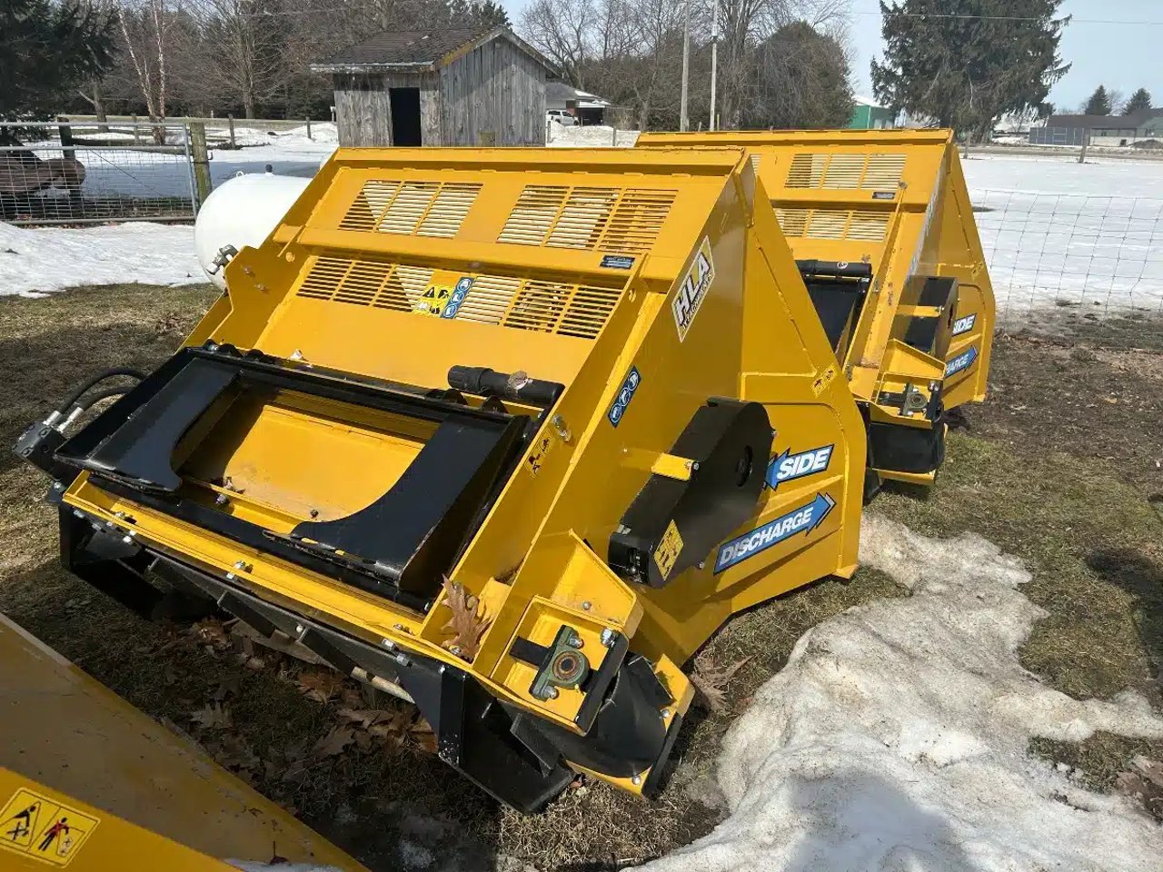 HLA Attachments Side Discharge Straw/Lime Godet (bucket)