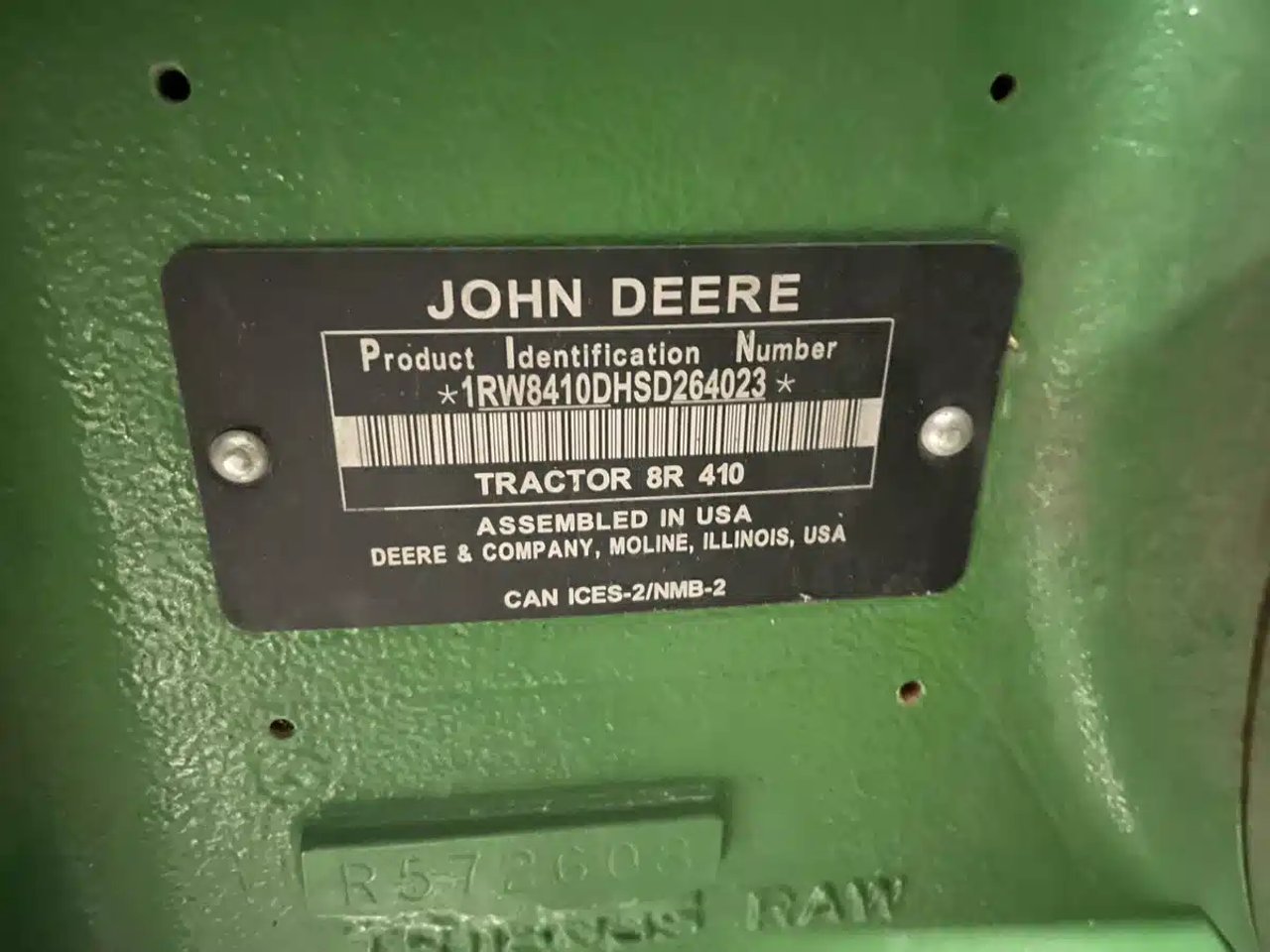 2025 John Deere 8R 410 Tracteur