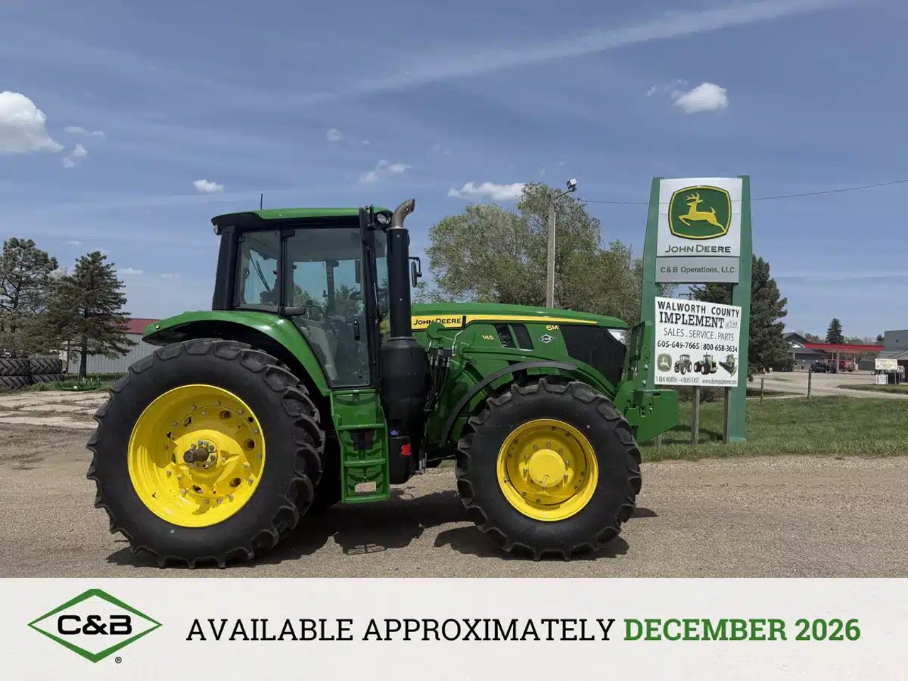 2026 John Deere 6M 145 Tracteur