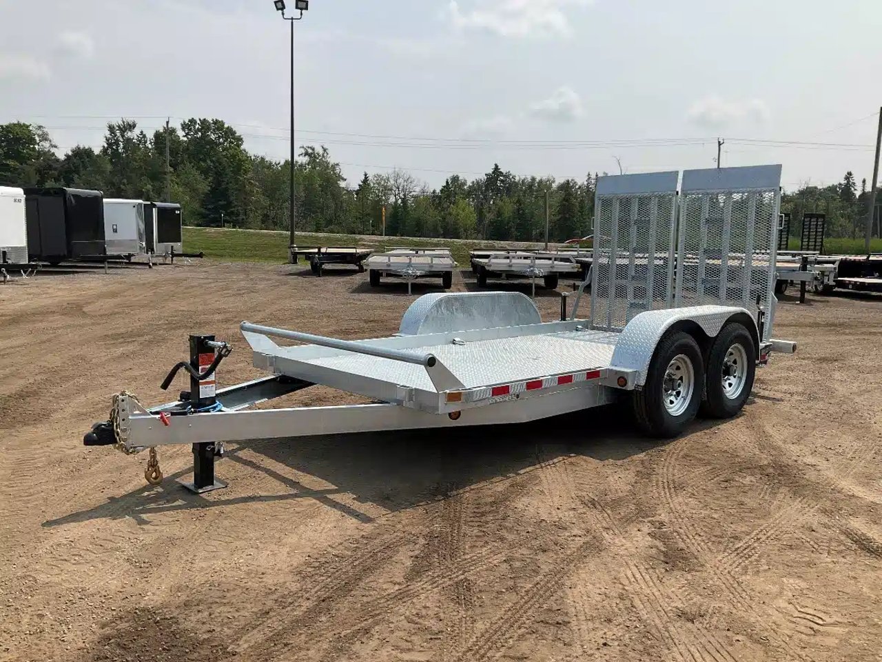 2027 Canada Trailers 80X14 7 TON GALVANIZED SCISSOR LIFT Remorque surbaissée